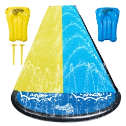 WHAM-O Slip N Slide Double Wave Rider 18Ft With Boogie, for Kids 5-12 Years Summer Toys Easy Setup