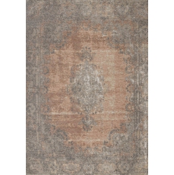 RUG BRANCH Border Indoor Area Rug Pink, Classic/traditional - Living Room, Bedroom, Dining Room, And Kitchen In Grey