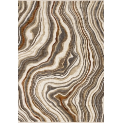 RUG BRANCH Organic Indoor Area Rug, Cream , Contemporary Modern - Living Room, Bedroom, Dining Room, And Kitchen In Beige