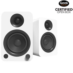Open Box - Kanto YU 140-Watt Bookshelf Speaker - Pair - Matte White