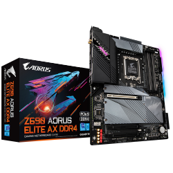 GIGABYTE Z690 Aorus Elite Ax Ddr4 Lga 1700 13Th/12Th Gen Intel Z690 Atx Motherboard \w Ddr4, Quad M.2, PCie 5.0, USB 3.2 Gen2X2 Type-C, Wifi 6
