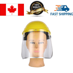 EGALAXY Aluminum-Edged Transparent Face Shield for Grinding, Splash, Dust, And Droplet Protection