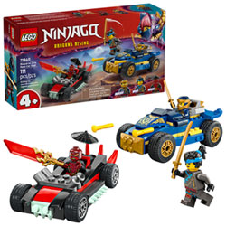 LEGO Ninjago: Rogue vs. Drix Race Car Duel - 111 Pieces (71840)