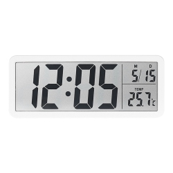 THE WAY Simple Lcd Clock, Living Room Wall Clock Multi-Function Temperature And Humidity Display Clock, Digital Wall Clock Temperature/date/time