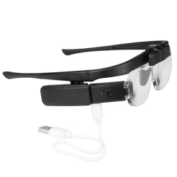 MYACUC Headband Magnifier Glasses, Rechargeable Head Mount Magnifying Glasses With Light, Hands-Free Loupe for Reading Sewing Repair