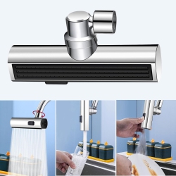 MYACUC Kitchen Waterfall Faucet Extender Anti-Splash Waterfall Kitchen Faucet Adapter Rotatable Faucet