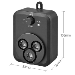 THE WAY Ultrasonic Dog Repeller, 3 Modes Automatic Dog Barking Control Device, Rechargeable Ultrasonic Barking Box, Dog Barking Deterrent Device