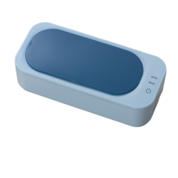 GREEN SCENIC Ultrasonic Cleaning Machine Household Portable Glasses Jewelry Cleaning Machine Makeup Brush Electric Mini Cleaning Machine (Blue)