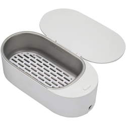 GREEN SCENIC Home Ultrasonic Cleaning Machine New Small Jewelry Glasses Cleaner Mini Denture Cleaner - In White