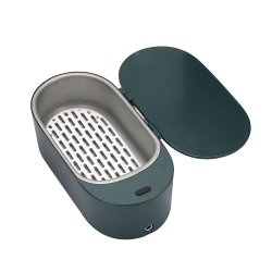 GREEN SCENIC Home Ultrasonic Cleaning Machine New Small Jewelry Glasses Cleaner Mini Denture Cleaner -