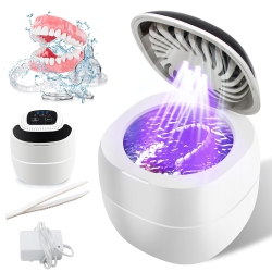 GREEN SCENIC Ultrasonic Cleaning Machine With Fan Function Jewelry Dentures Braces Uv Ultrasonic Cleaning Machine