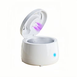 GREEN SCENIC Ultrasonic Denture Cleaner Ultraviolet Braces Ultrasonic Cleaner Retainer Jewelry And Watch Cleaner - In White
