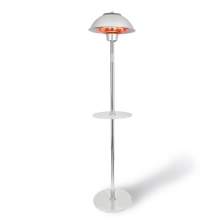 PERMASTEEL 1500W Infrared Patio Heater - Stainless Steel W/table