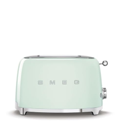 SMEG 2 Slice Toaster With 6 Presets And Defrost Function And Removable Crumb Tray Tsf01Pgus, Pastel In Green