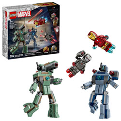 LEGO Marvel: Iron Man & War Machine vs. Hammer Drones - 204 Pieces (76320)