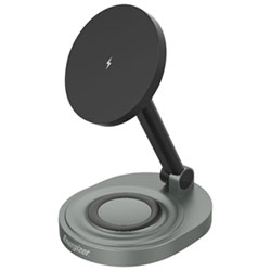 Energizer 2-in-1 15W Qi Wireless Charging Stand - Black