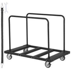 VEVOR 1800 Lbs Drywall Cart, Panel Dolly Cart \w 45.28" X 29.13" Deck And 5" Swivel Wheels, Heavy-Duty Drywall Sheet Cart, Handling Wall Panel