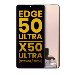 ESOURCE PARTS Replacement Oled Assembly Without Frame for Moto Edge 50 Ultra / X50 Ultra (Xt2401 / 2024) (Refurbished) (All Colors)