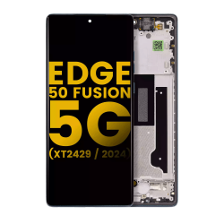 ESOURCE PARTS Replacement Oled Assembly With Frame for Moto Edge 50 Fusion 5G (Xt2429 / 2024) (Refurbished) (Forest Blue)