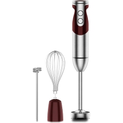 MEGAWISE 12-Speed Hand Blender - Powerful Blender Stick, Easy to Clean In Black