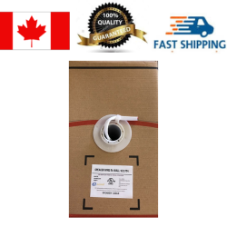 EGALAXY 16Awg/2C Speaker Cable, 500Ft Ft4, 2 Wire In Wall, White