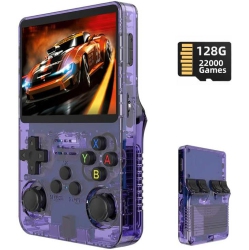 THE WAY R36S Retro Handheld Game Console 3.5 Inch Ips Screen Video Game Console Player Built-In 22000 Games 128G Support GBa GB Mame 26 Emulator Kids