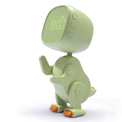 THE WAY New Variety Dinosaur Alarm Clock Cartoon Creative Led Alarm Clock Bedroom Led Cute Bedside Clock Ornaments Children's Sleep Training Wake-Up