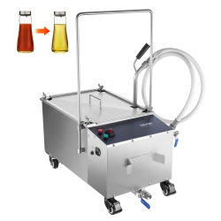 VEVOR 38L Portable Oil Filtering Unit, 10 L/min Filtering Speed, Equipped With Swivel Casters And Oil Hose, Ideal for Restaurant And Burger Shop Use