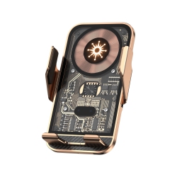 THE WAY New Semiconductor Car Mobile Phone Holder, Automatic Opening And Closing Infrared Induction Wireless Fast Charging Car, Automatic Clamping