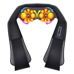 MYACUC Neck Massager With Heat Shiatsu Massager for Neck Back Shoulder Deep Tissue Kneading Massager for Relax Muscles