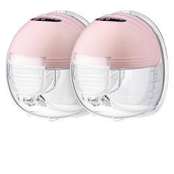 GREEN SCENIC Hands-Free Electric Breast Pump, 24MM Double Seal, 3 Modes And 12 Levels, Smart Display, Low Noise (2 Pieces) Capacity 120 Ml