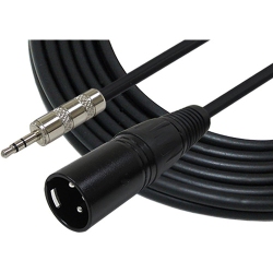 GLS AUDIO Xlr Male to 3.5MM Stereo Cable – 6 Feet