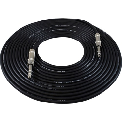 GLS AUDIO 1/4 Trs Stereo Male to Male Cable – 25 Feet