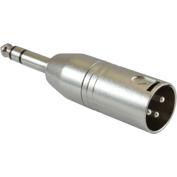 GLS AUDIO Adapter Xlr Male to 1/4″ Trs Male – Metallic Stereo