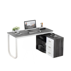 COMFY GOODS Modern L-Shape Office Desk for Multi-Tasking - Light In Gray