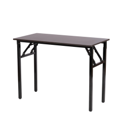 COMFY GOODS Foldable Office Desk – Modern & Space-Saving - In Dark Brown