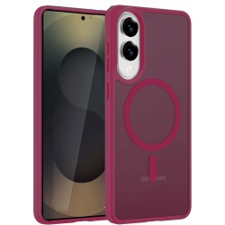 XCRS Frosted Cover Back Frame Matte Clear Magsafe Case for Samsung Galaxy S25 Edge (2025)