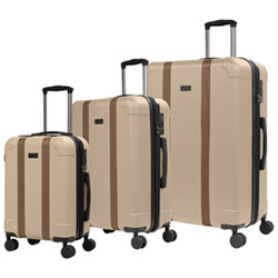 Ensemble De 3 Valises Rigides Extensibles Windsor De Bugatti - Crème - Exclusivité De Best Buy