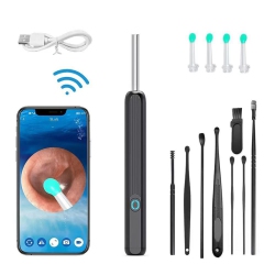 MYACUC Ear Wax Removal, Ear Wax Removal Kit With HD Camera, Ear Cleaning Kit Otoscope With Light, Ear Camera Include 8 Ear Kits
