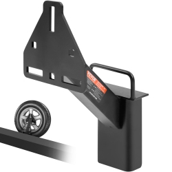VEVOR 160 Lbs Capacity Trailer Spare Tire Mount, Utility Trailer Accessories Fits Most 4 & 5 & 6 & 8 Lugs Wheels On 4", 4.25", 4.5", 4.75", 5