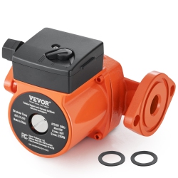 VEVOR 007-F5-7Ifc Hot Water Recirculating Pump, 110V, 70W 23 Gpm Hot Water Circulation Pump, 1" Npt Flange 3-Speed Circulator Pump, Quiet Operation
