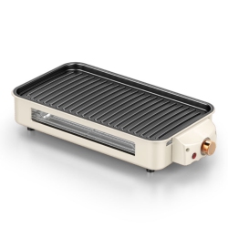 MYACUC Indoor Electric Grill With Non-Stick Cooking Removable Plate Temperature Control 1500W Smokeless Indoor Bbq Grill