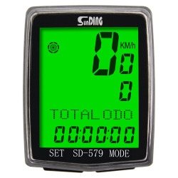 GREEN SCENIC Bicycle Speedometer Odometer Waterproof Bicycle Meter Lcd Display (Wired)