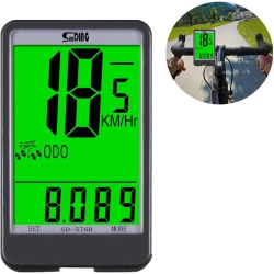GREEN SCENIC Wired Bicycle Odometer, Real-Time Speedometer, Cycling Data Tracking, Waterproof And Shockproof (Wired)