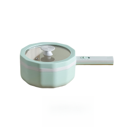 GREEN SCENIC Household Electric Cooker Multi-Function Frying Pan Student Dormitory Noodle Cooker - Light (Steamer Type)