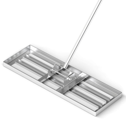 COSTWAY Lawn Leveling Rake 30" X 10" Heavy Duty Level Lawn Tool for Garden Backyard/lawn Green/black/silver