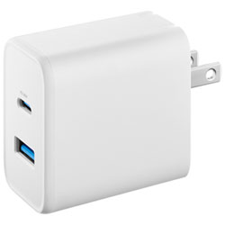 Chargeur Mural Pliable Usb-A/usb-C De 32 W D'insignia (Ns-Wall32W1C1Aw-C) - Blanc