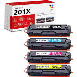 GENERIC Compatible HP 201X Cf400X Cf401X Cf402X Cf403X Toner Cartridges Value Pack