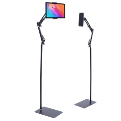 AXGEAR Tablet Floor Stand Phone Holder Height Angle Adjustable Long Arm Mount
