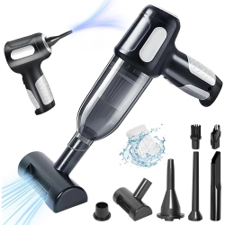 AXGEAR Portable Blower Vacuum Cleaner Air Duster Cordless Rechargeable 2-In-1 Handheld